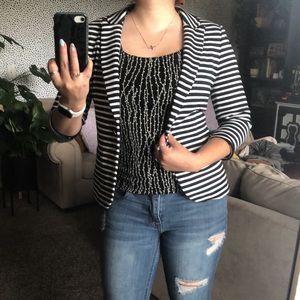 Aeropostale Black and White Blazer (S)